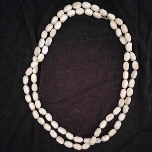47" Mother Of Pearl Beaded Necklace